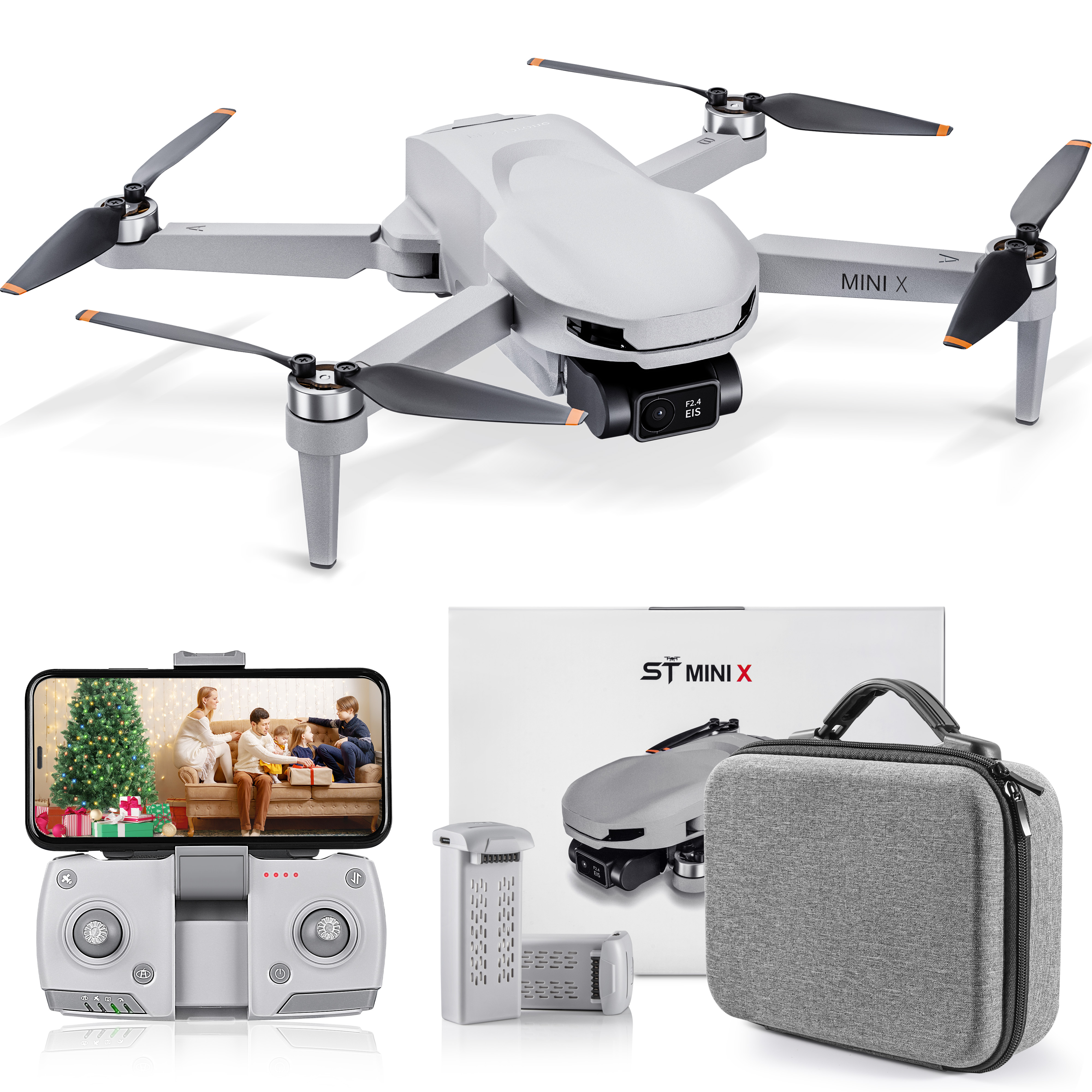 Drone Gimbal 2 Axis - GPS Drone with Camera for Adults