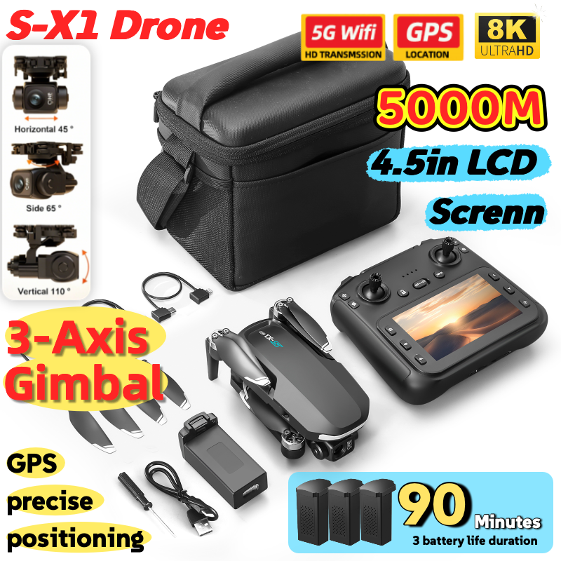 S-X1 MAX GPS Drone with 3-Axis – Drone Gimbal 3 Axis Bewertung und Preis