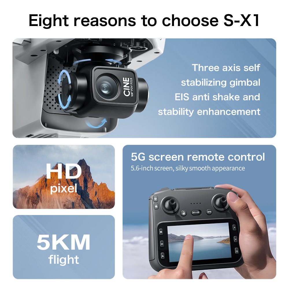 S-X1 MAX GPS Drone with 3-Axis – Drone Gimbal 3 Axis Bewertung und Preis