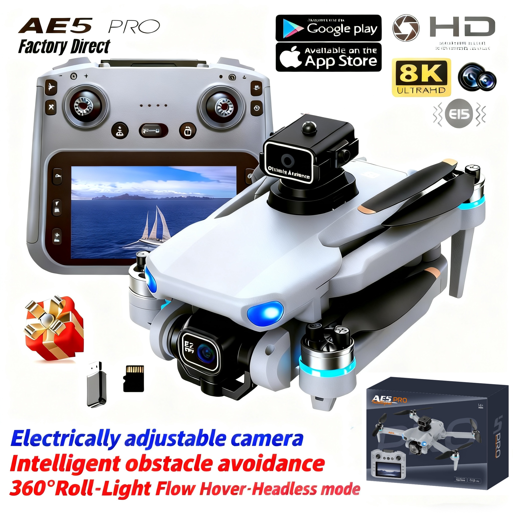 2026 New AE5 Pro Drone 8K HD 4 – Drone Gimbal 2 Axis Bewertung und Preis