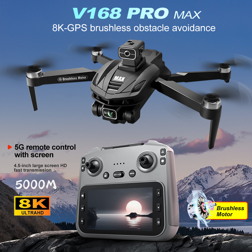 V168 PRO Max GPS Drone 8K Prof – Drone Gimbal Brushless Bewertung und Preis