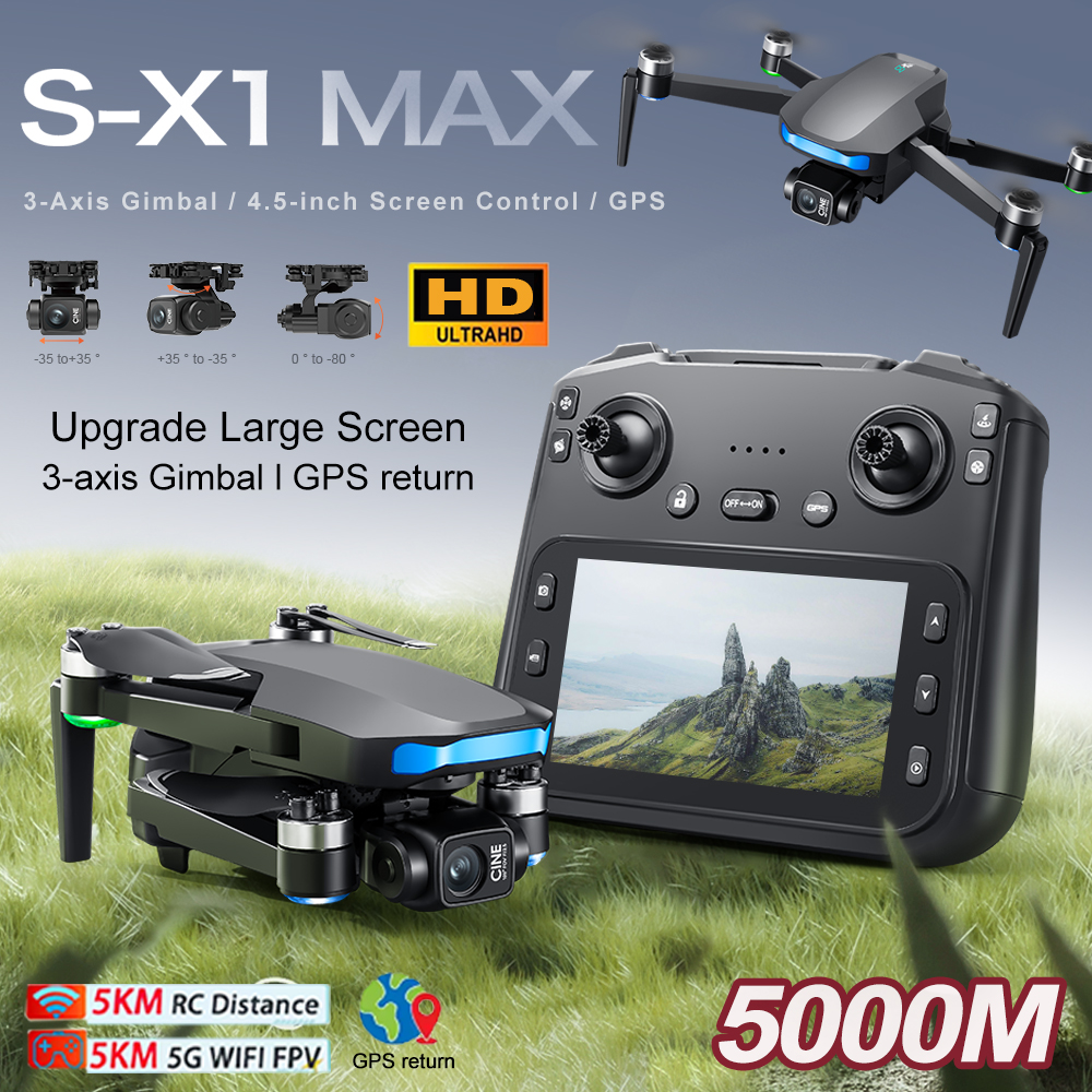 New S-X1 MAX Drone GPS 8K Prof – Drone Gimbal 3 Axis Bewertung und Preis