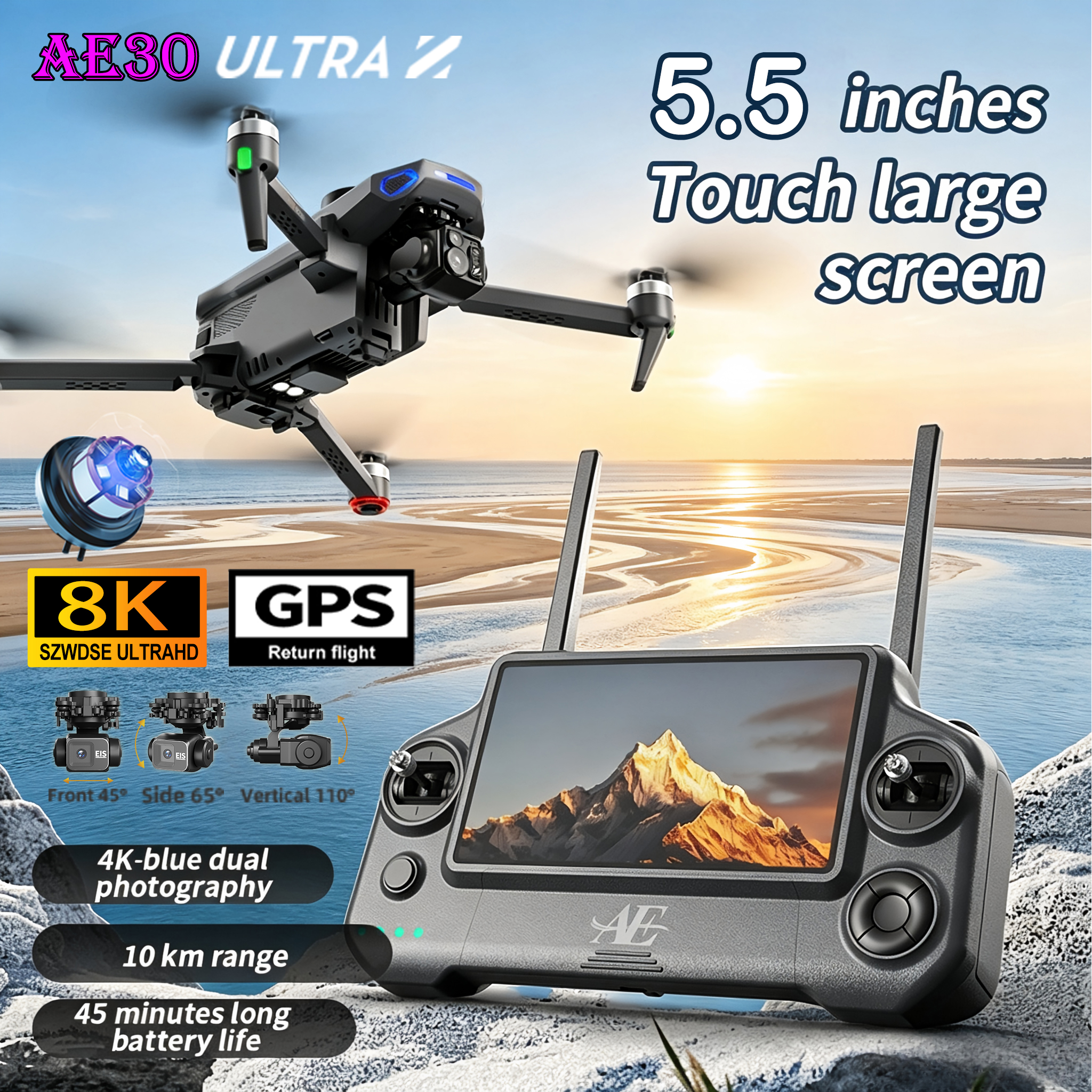 NEW AE30 Ultra GPS Drone 4K Pr – Drone Gimbal 3 Axis Bewertung und Preis